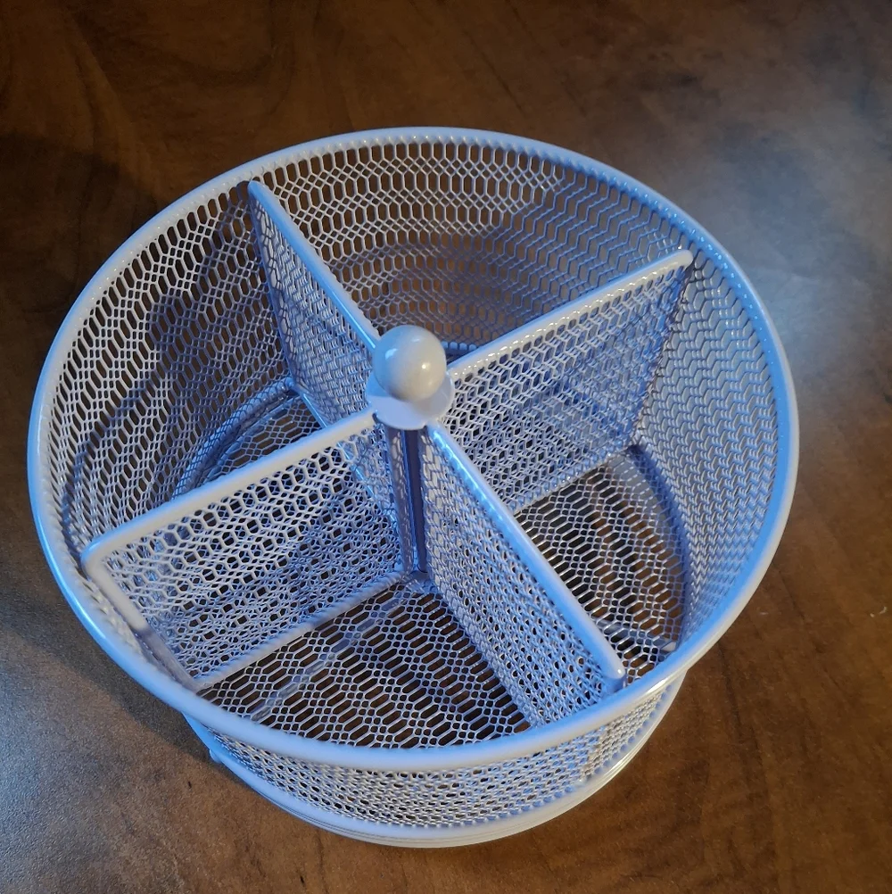 Round Purple Spinning Organizer